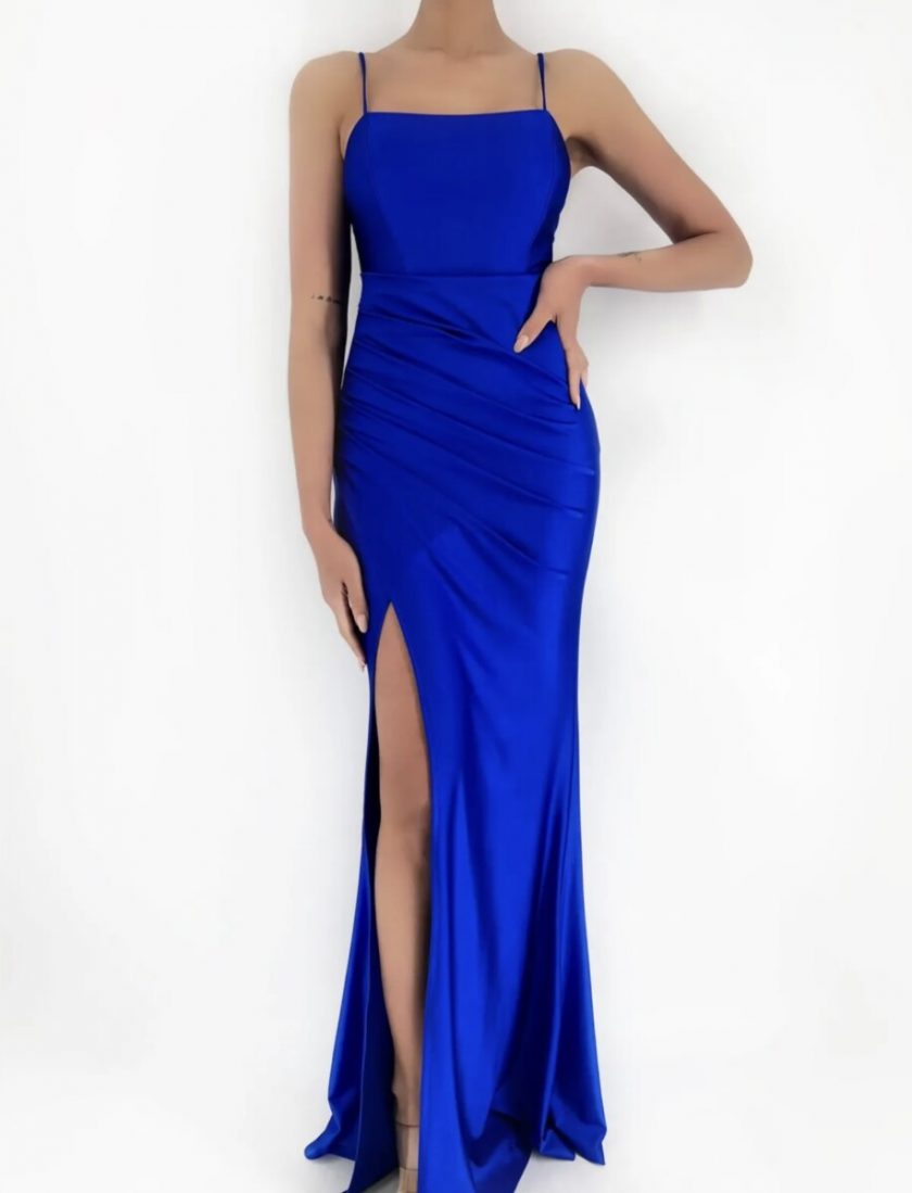 Vestido Seda Elástico Drapeado Espalda - Imagen 3
