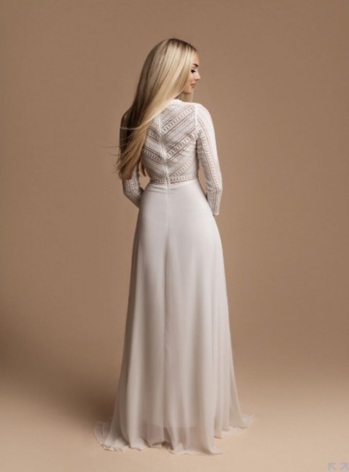 Vestido Ibiza Mangas Novia