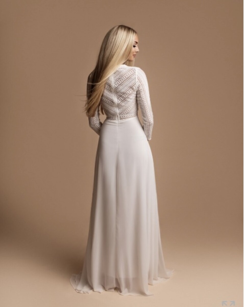 Vestido Ibiza Mangas Novia - Imagen 5