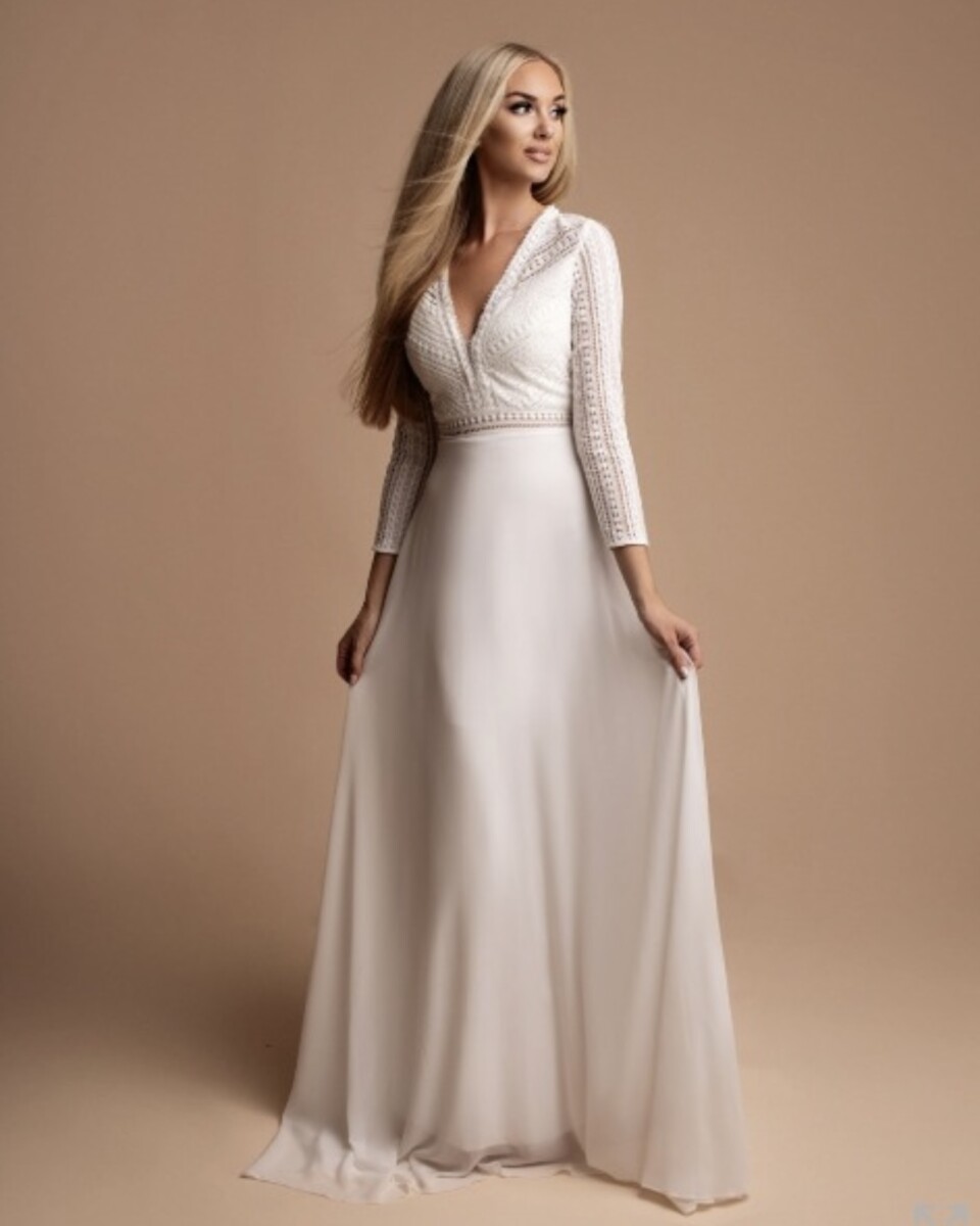 Vestido Ibiza Mangas Novia - Imagen 6