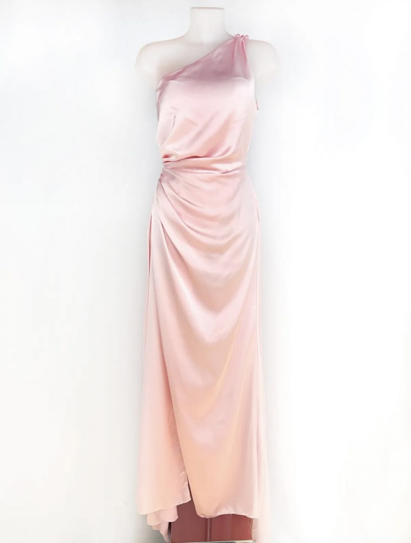 Vestido Asimétrico Seda Cola - Imagen 23