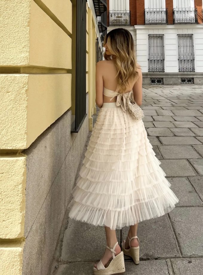 Falda de Tul Volantes