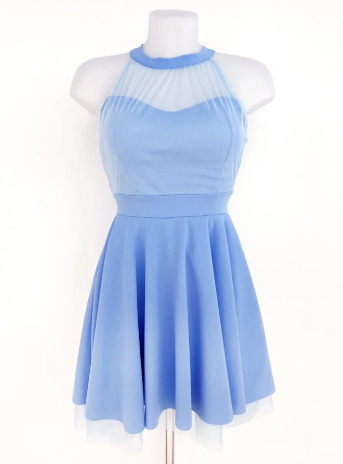 Vestido Halter Vuelo Tul