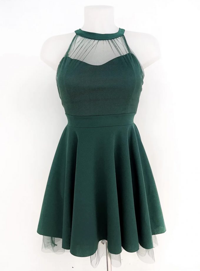 Vestido Halter Vuelo Tul