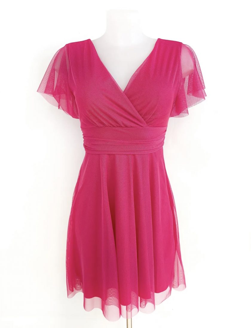 Vestido Tul Mangas Corto - Imagen 29