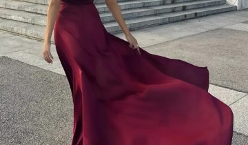 Vestido Asimétrico Seda Cola