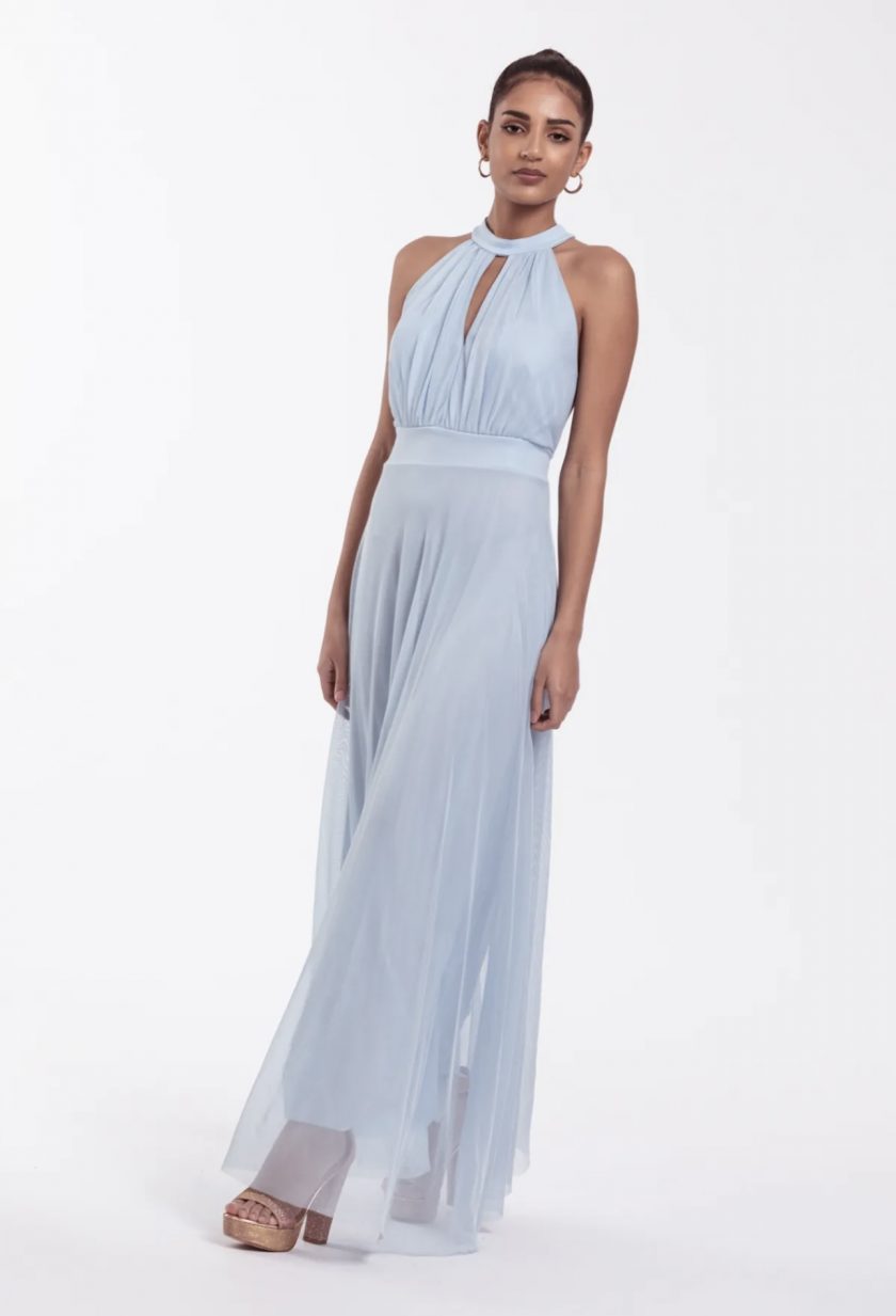 Vestido Tul Halter Largo - Imagen 2