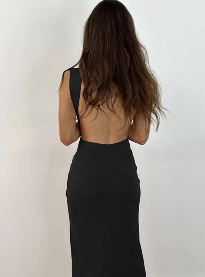 Vestido Espalda Nudo Frontal