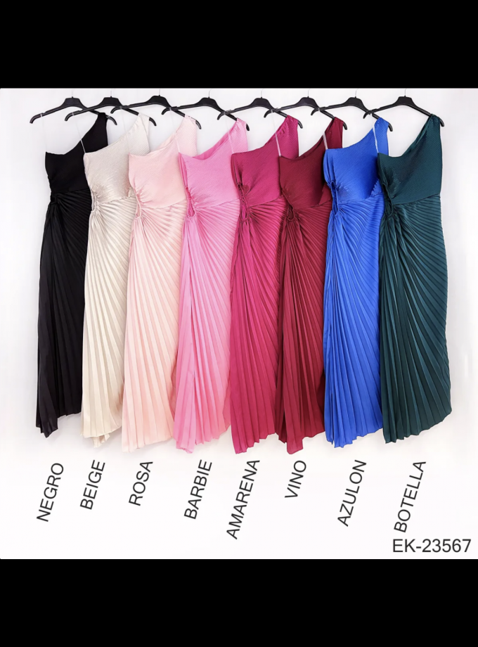 Vestido Sirena Espalda Frunce