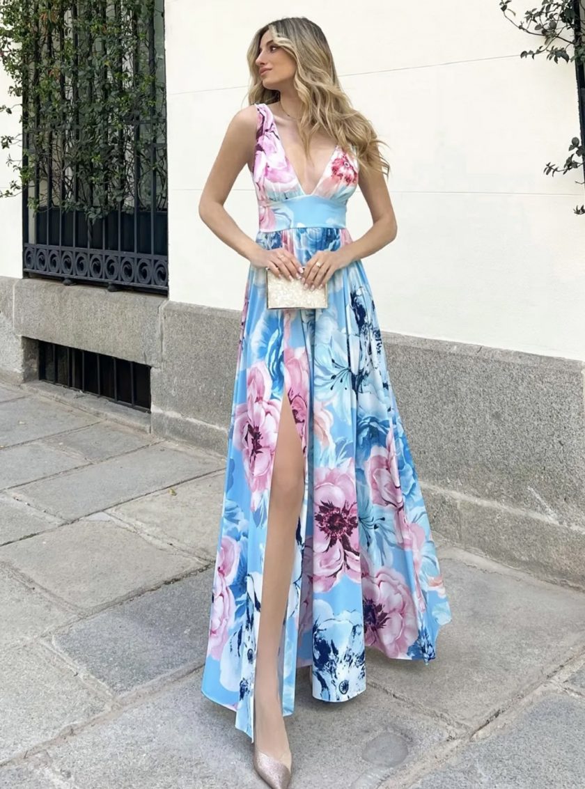 Vestido Bella Elástico Estampado