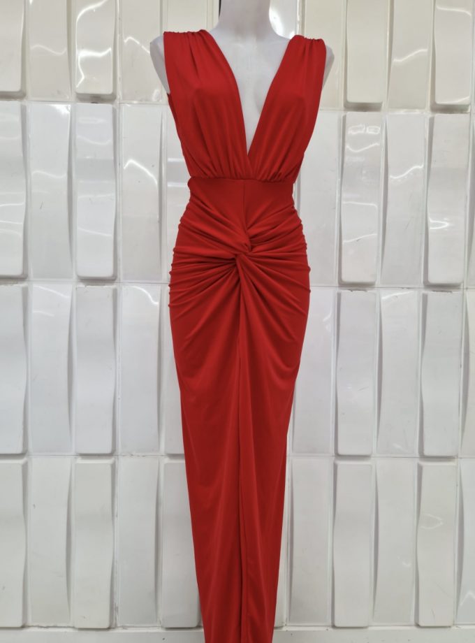 Vestido Espalda Nudo Frontal