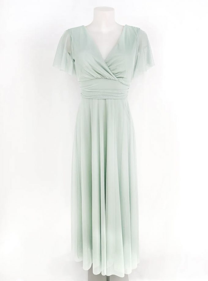 Vestido Tul Basic Mangas