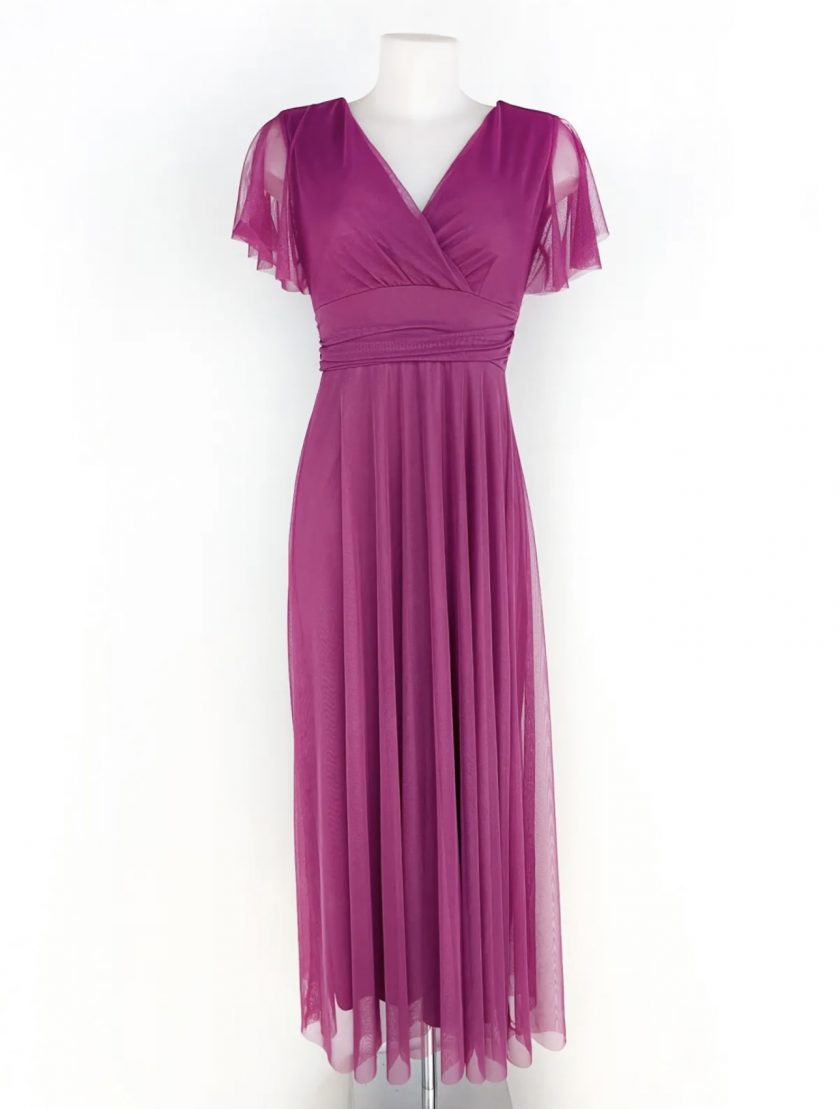 Vestido Tul Basic Mangas - Imagen 47