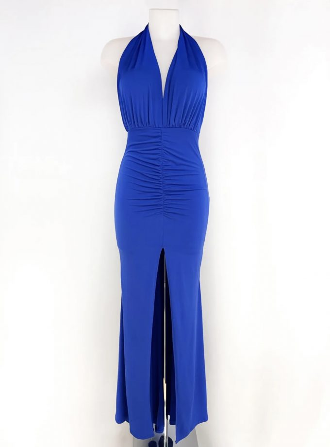 Vestido Sirena Frunce Frontal