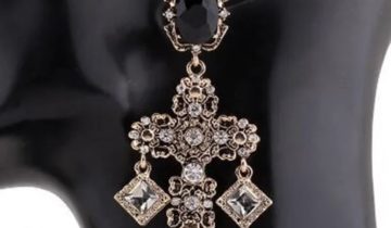 Pendientes Cruz Cristales