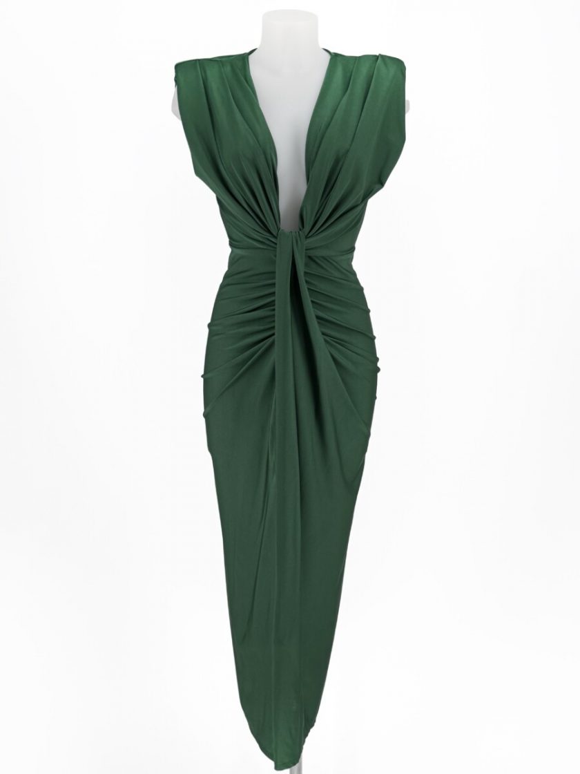 Vestido Seda Escote Nudo - Imagen 18