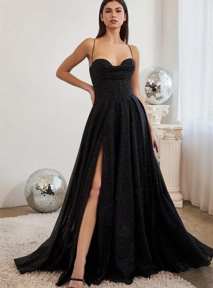 Vestido Brillo Varillas