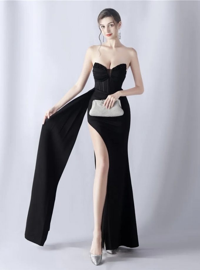 Vestido Sirena Corsé Brillos