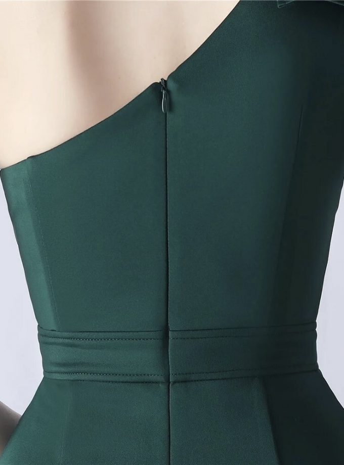 Vestido Sirena Hombro Flor