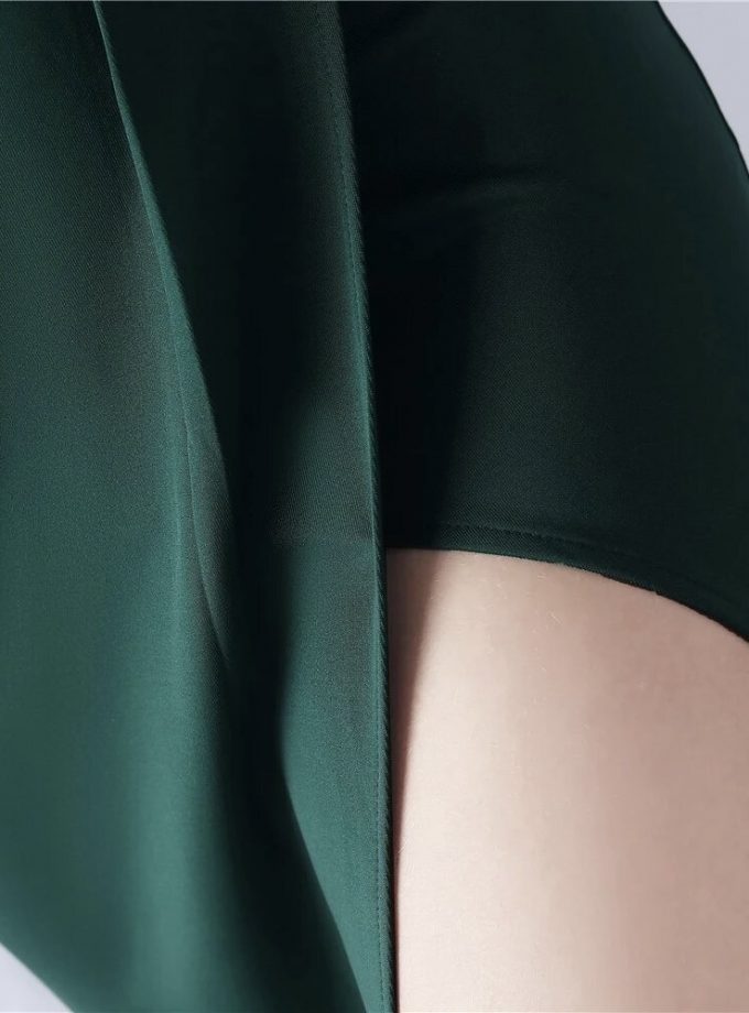 Vestido Sirena Hombro Flor