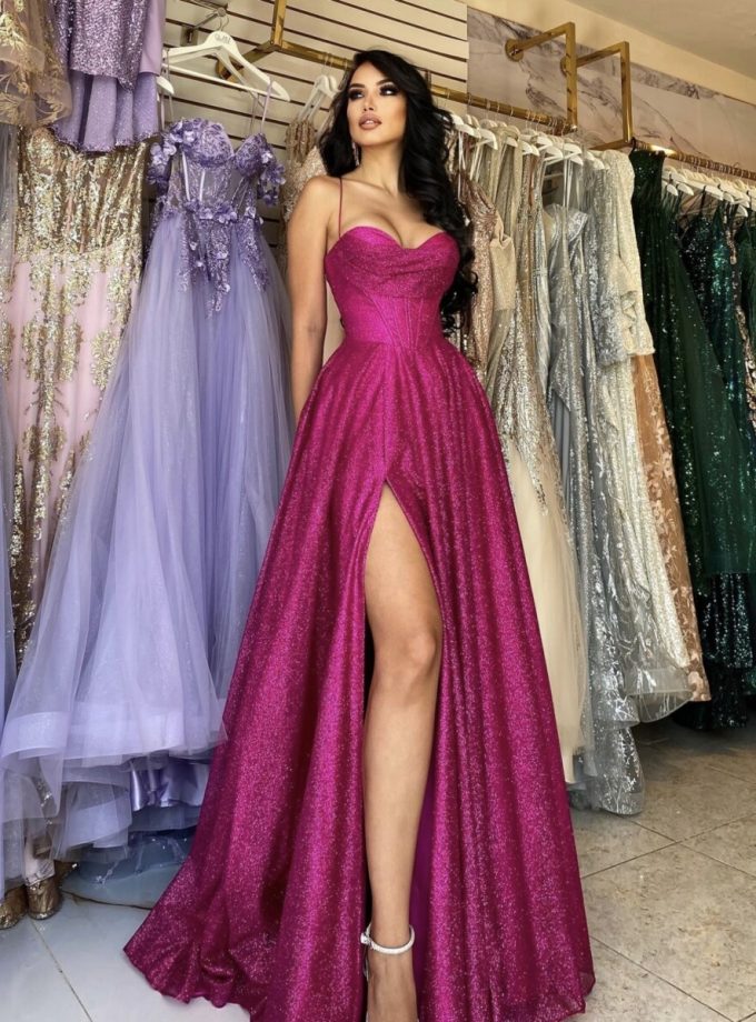 Vestido Brillo Varillas