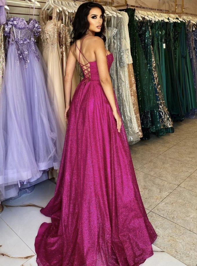 Vestido Brillo Varillas