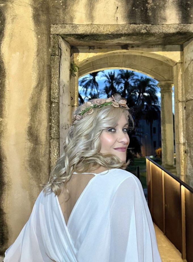 Corona y Pulsera Flores