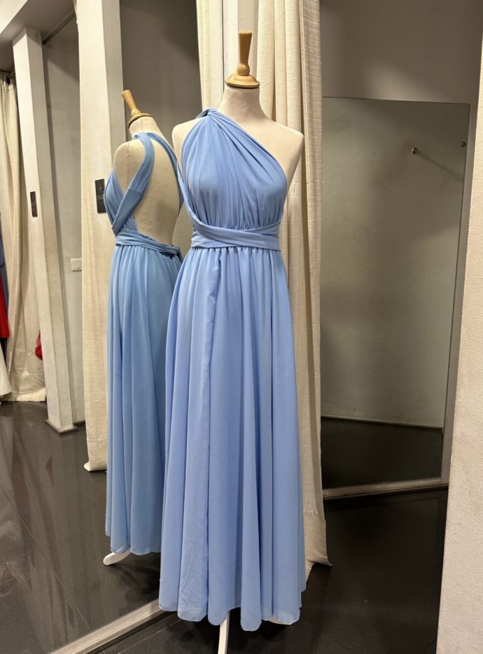 Vestido Multiposición Gasa Abertura