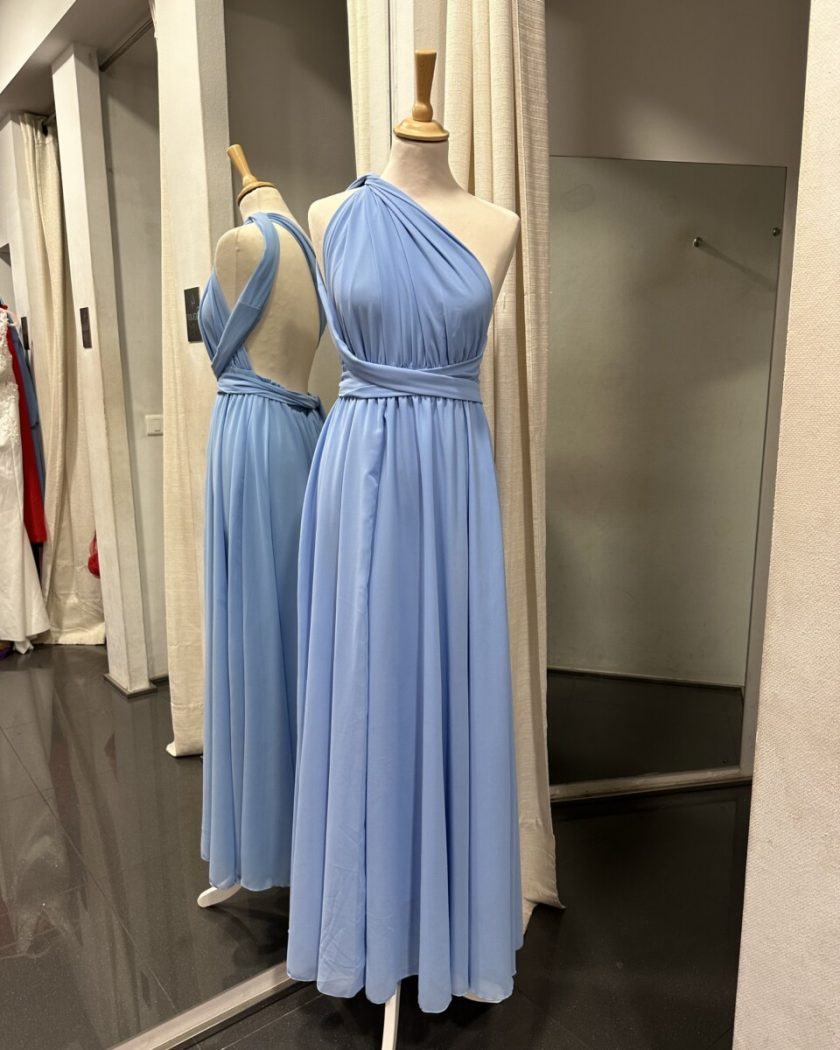 Vestido Multiposición Gasa Abertura