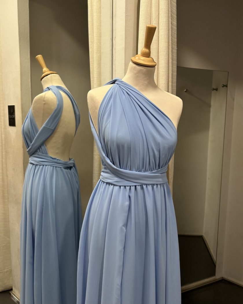 Vestido Multiposición Gasa Abertura