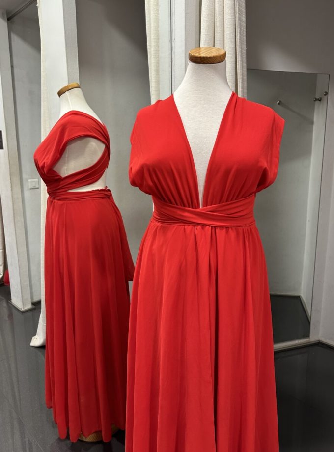 Vestido Multiposición Gasa Abertura