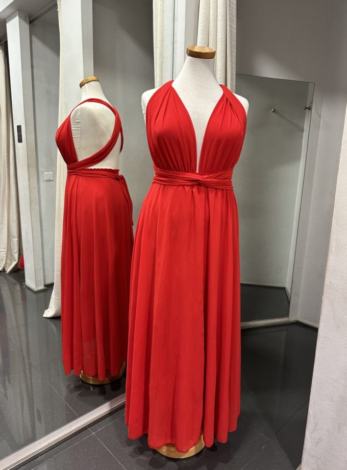 Vestido Multiposición Gasa Abertura