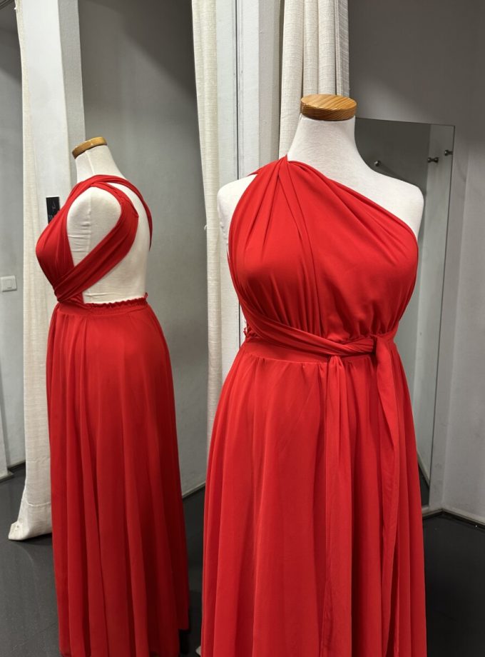 Vestido Multiposición Gasa Abertura