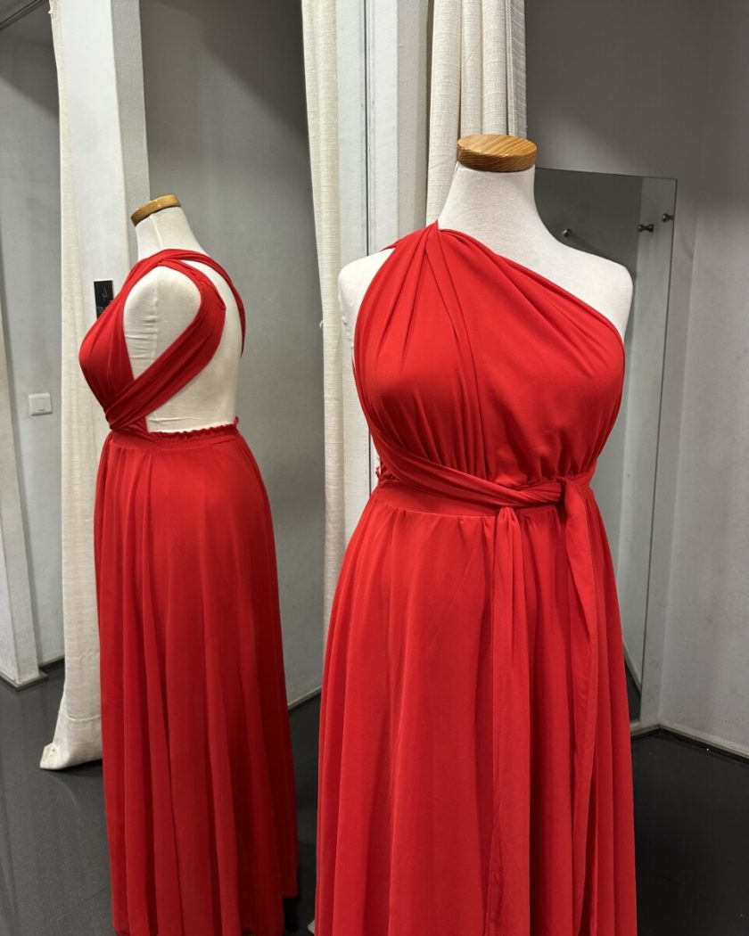 Vestido Multiposición Gasa Abertura