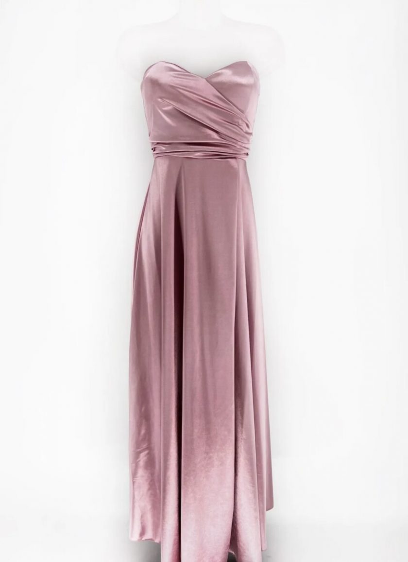 Vestido Seda Escote Corazón - Imagen 3