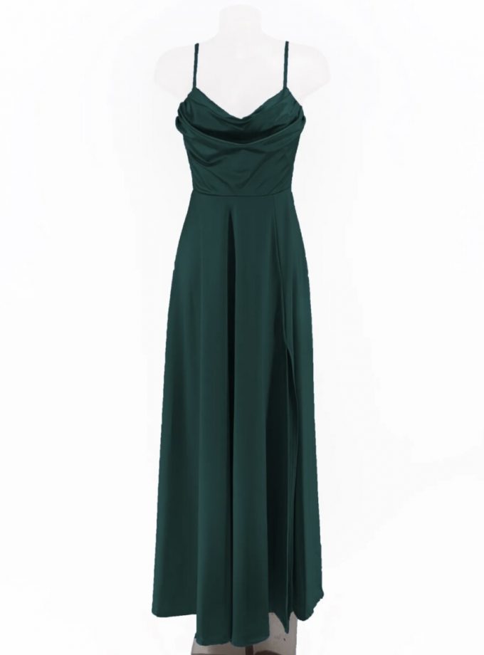 Vestido Seda Drapeado