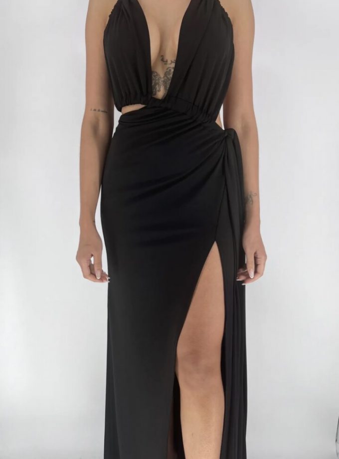 Vestido Frunces Aberturas