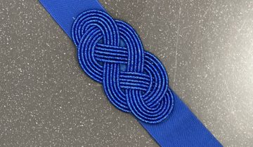 Cinturón Nudo Azul Klein