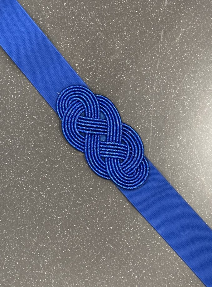 Cinturón Nudo Azul Klein