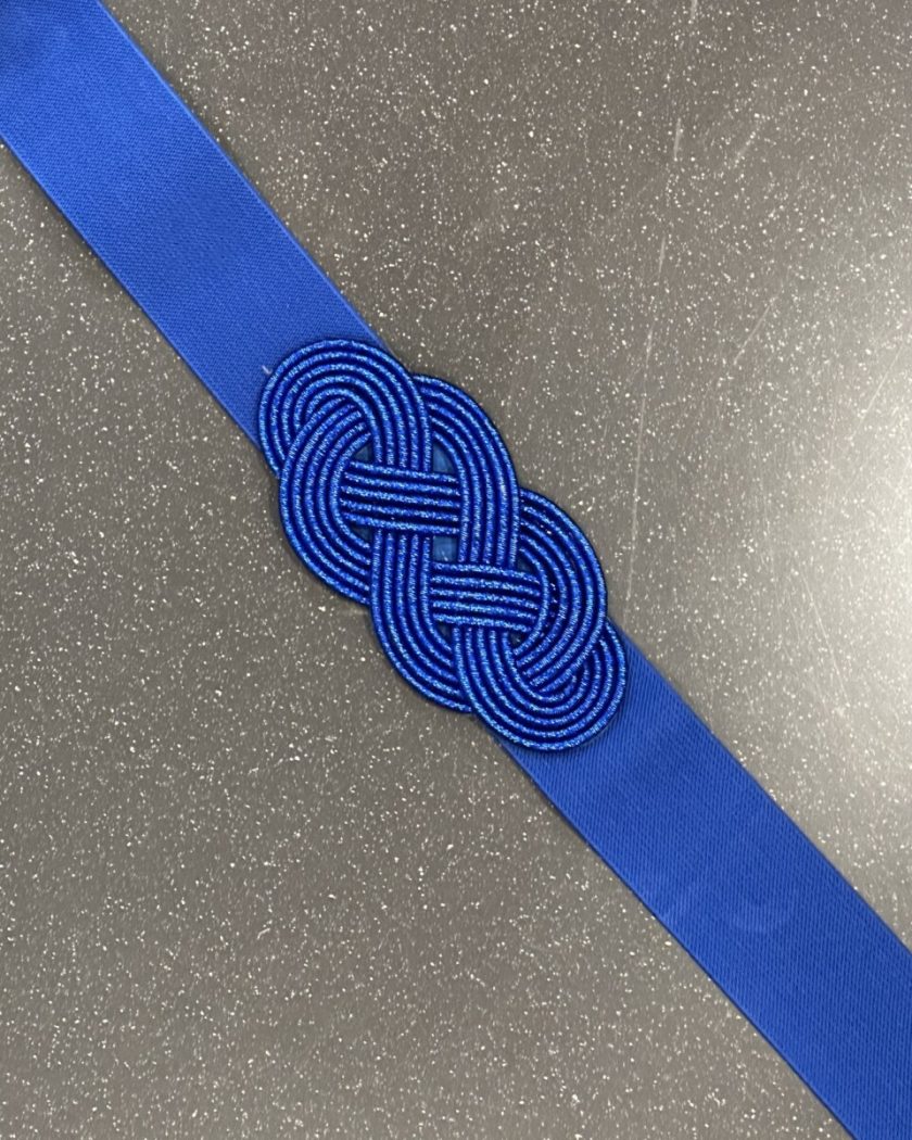 Cinturón Nudo Azul Klein