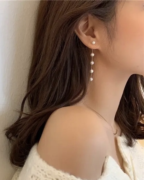 Pendientes Perlas Cadena