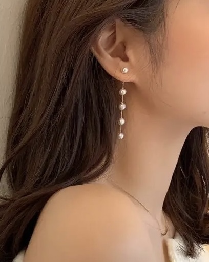 Pendientes Perlas Cadena