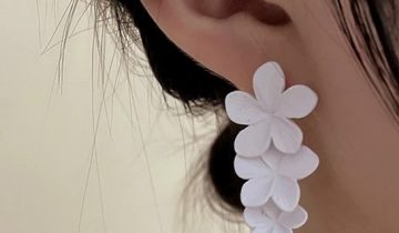 Pendientes Flores Blancas
