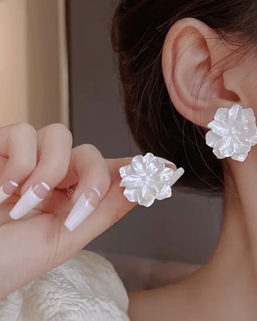 Pendientes Flor Nacarada