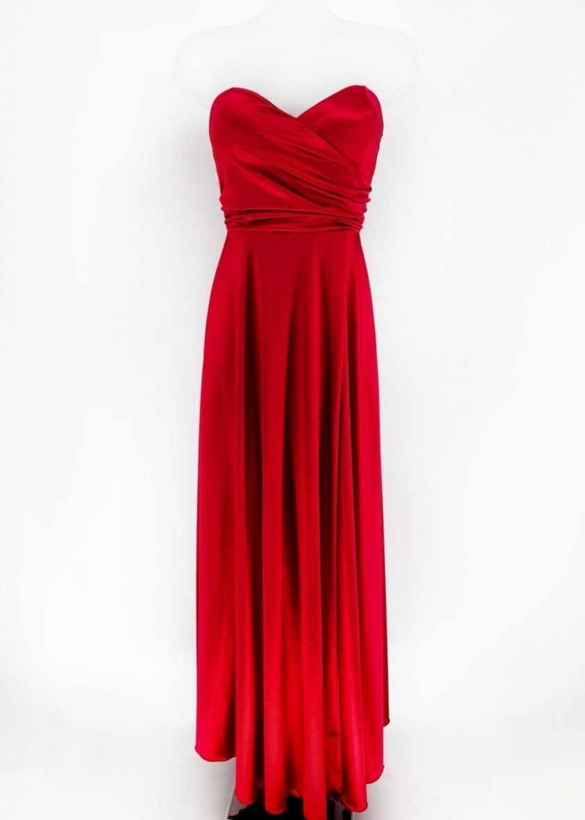 Vestido Seda Escote Corazón - Imagen 5