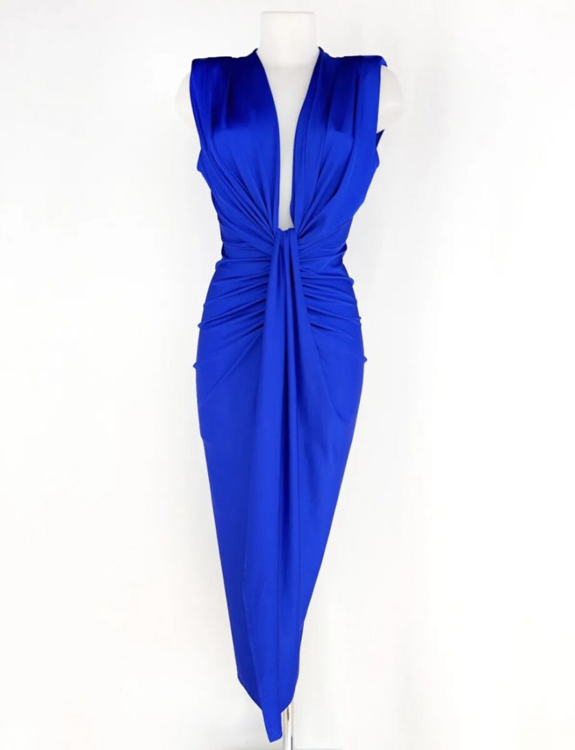 Vestido Seda Escote Nudo - Imagen 26