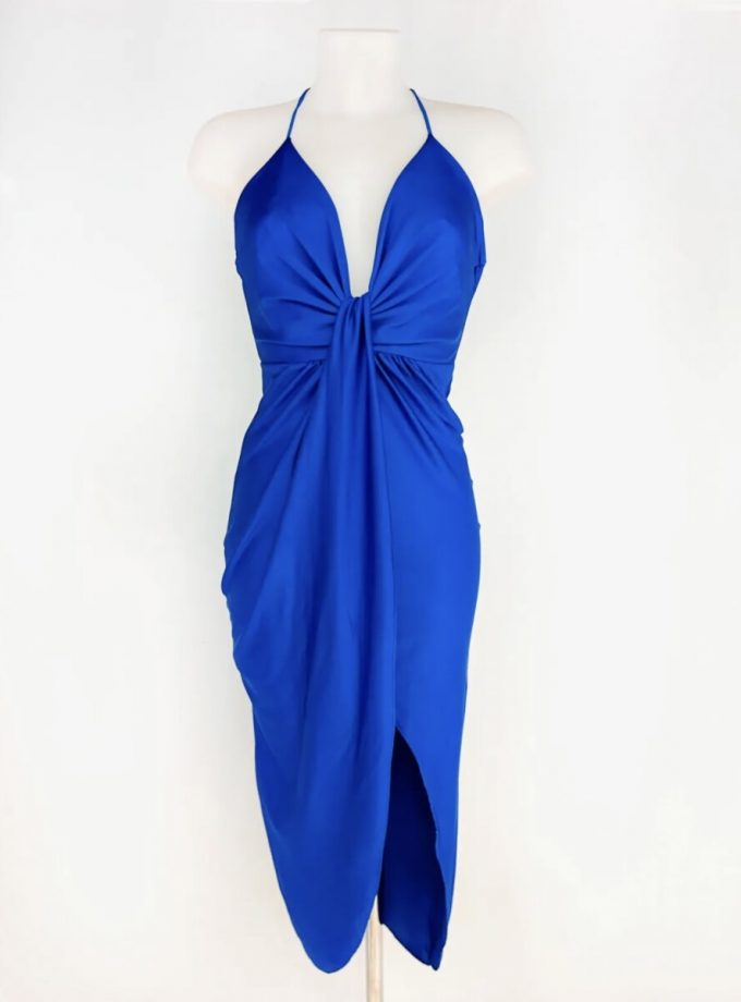 Vestido Nudo Tirantes Midi