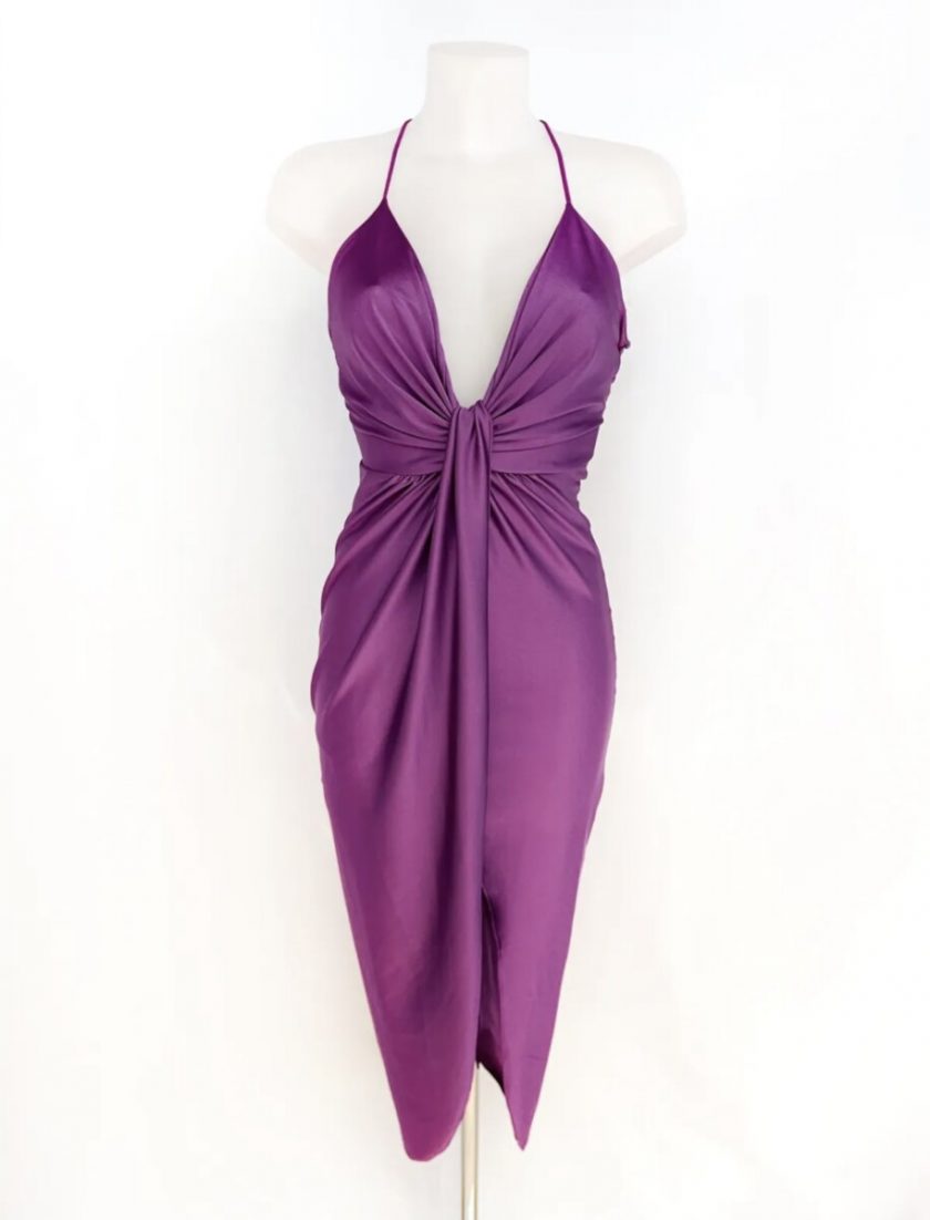 Vestido Nudo Tirantes Midi - Imagen 6