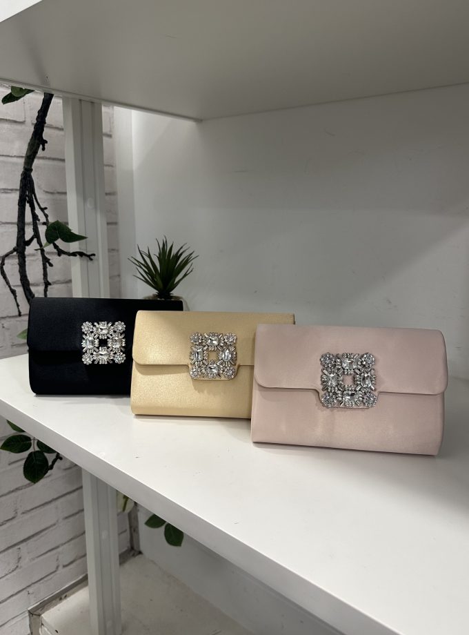 Bolso Seda Aplique