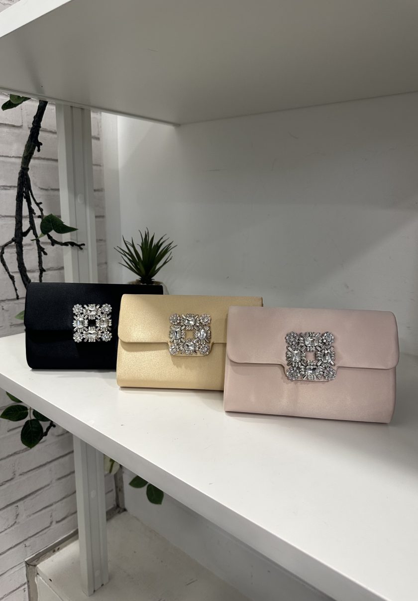 Bolso Seda Aplique